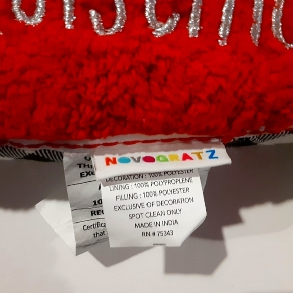 Dachshund Doxie Dog Merry Christmas Pillow New - Picture 4 of 4